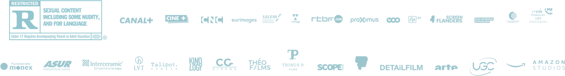 A collection of legal and credit logos for Annette