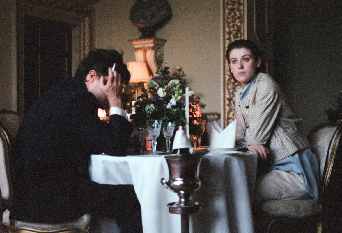 Honor Swinton Byrne and Tom Burke in The Souvenir.