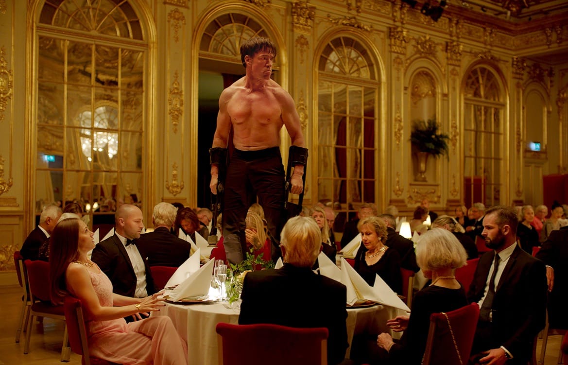 Terry Notary as performance artist Oleg in The Square.