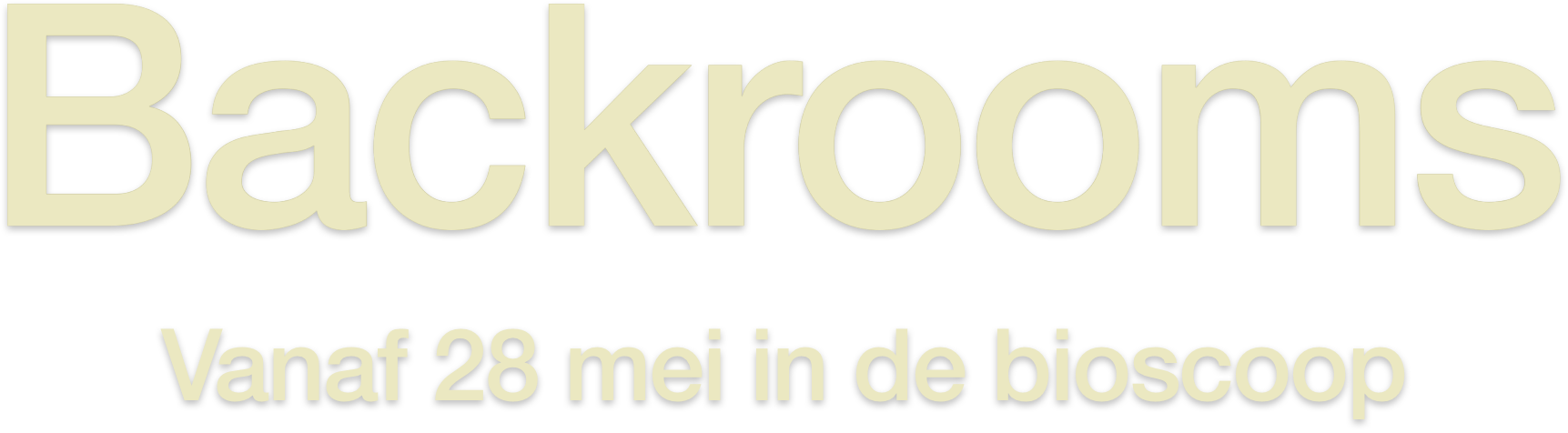 Titel of logo voor Backrooms