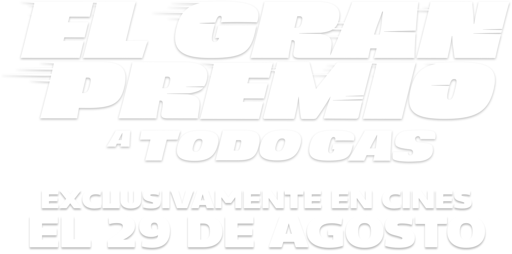 Título o logotipo de El Gran Premio, A Todo Gas