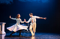 ADAM COOPER AS 'BORIS LERMONTOV' WITH ASHLEY SHAW AS 'VICTORIA PAGE'