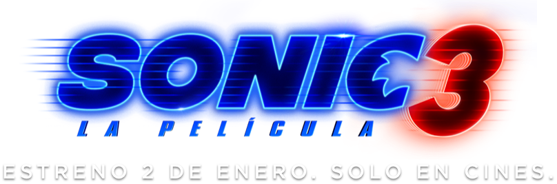 Título o logotipo de SONIC 3 La Pelicula