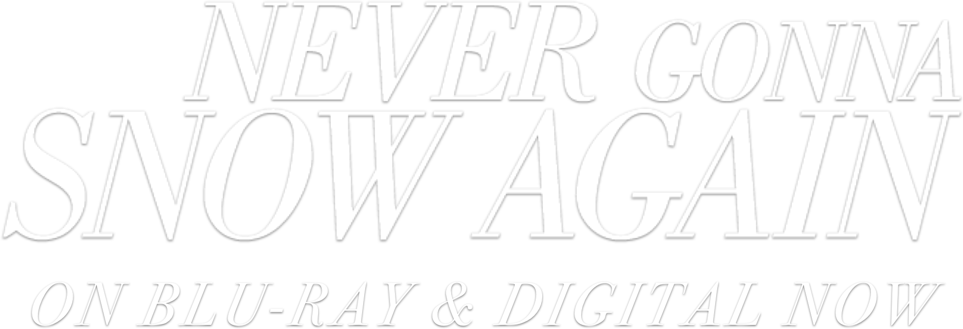Title or logo for Never Gonna Snow Again
