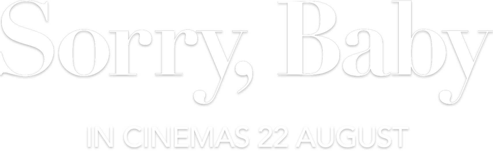 Title or logo for SORRY, BABY