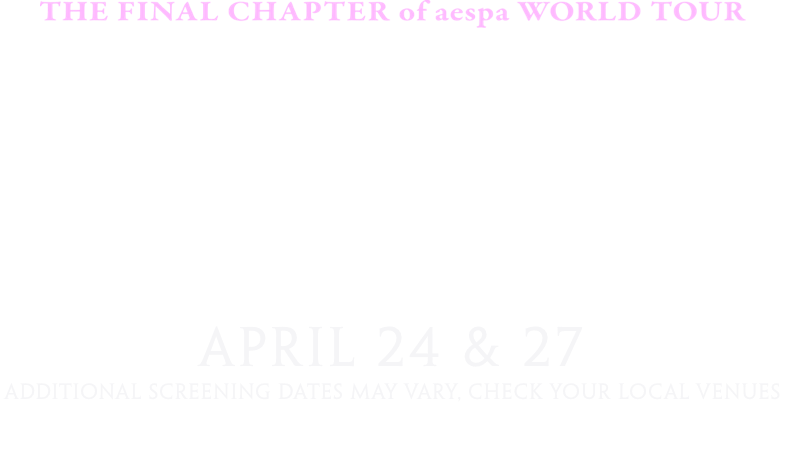 Amazon.com: Aespa: World Tour in Cinemas - Premium Edition