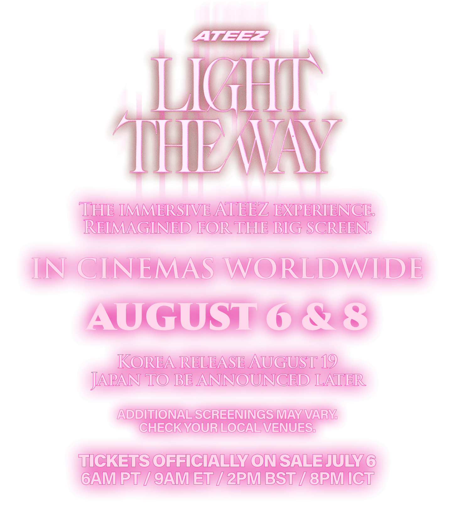 Title or logo for ATEEZ : LIGHT THE WAY IN CINEMAS