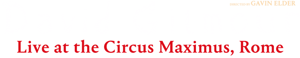 Title or logo for David Gilmour Live at the Circus Maximus, Rome