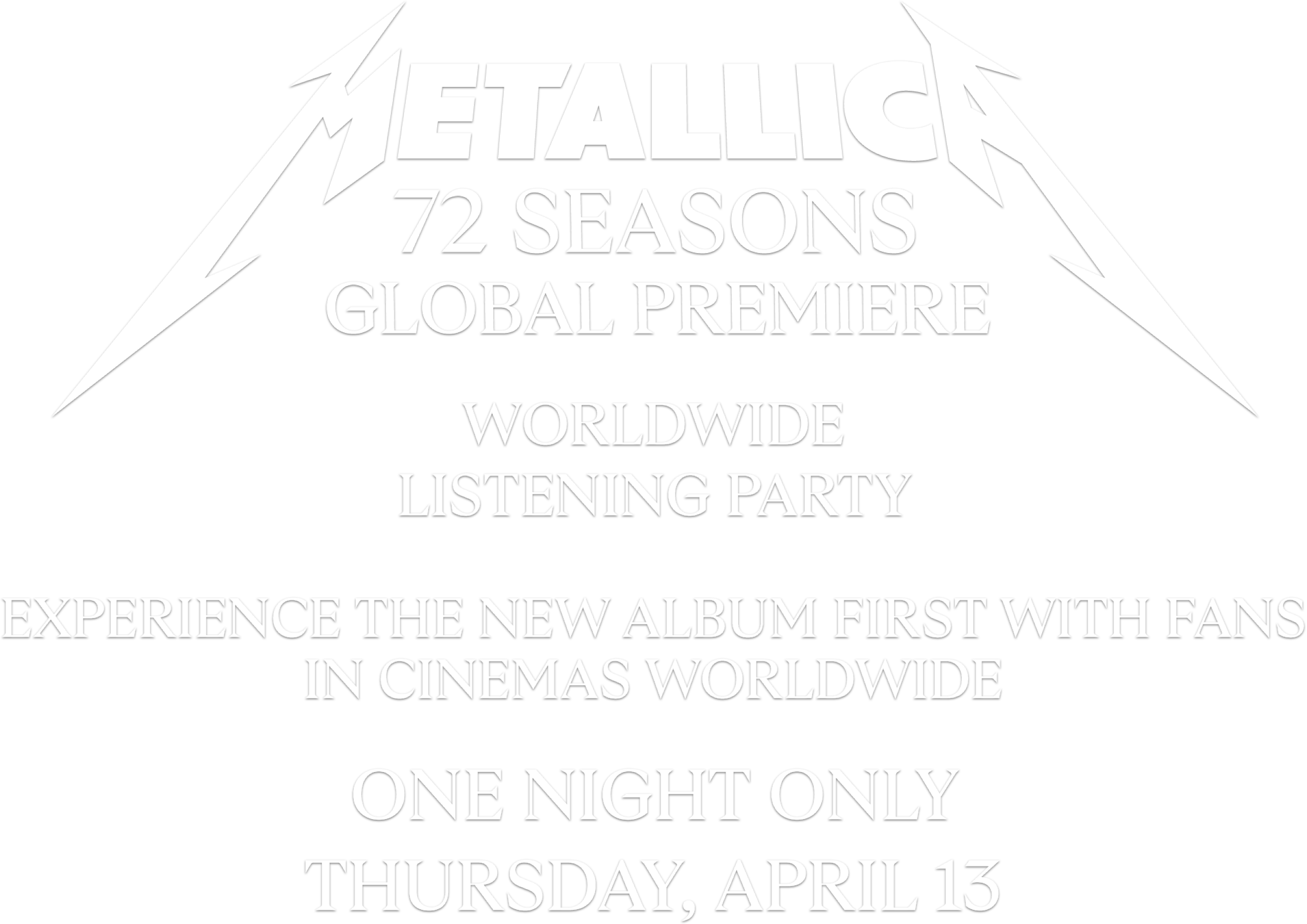 Metallica 72 Seasons Global Premiere Official T Shirt