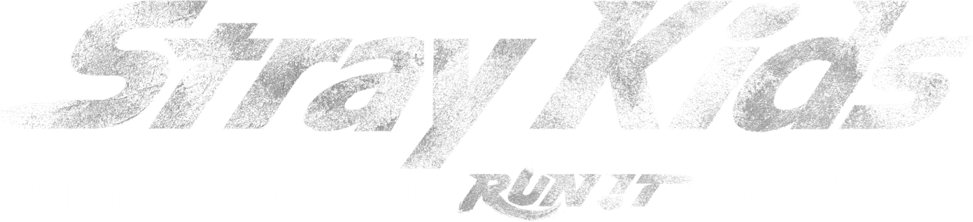 Title or logo for Stray Kids World Tour <RUN IT> LIVE VIEWING