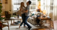 Jessica Rothe and Harry Shum Jr in All My Life (2020)
