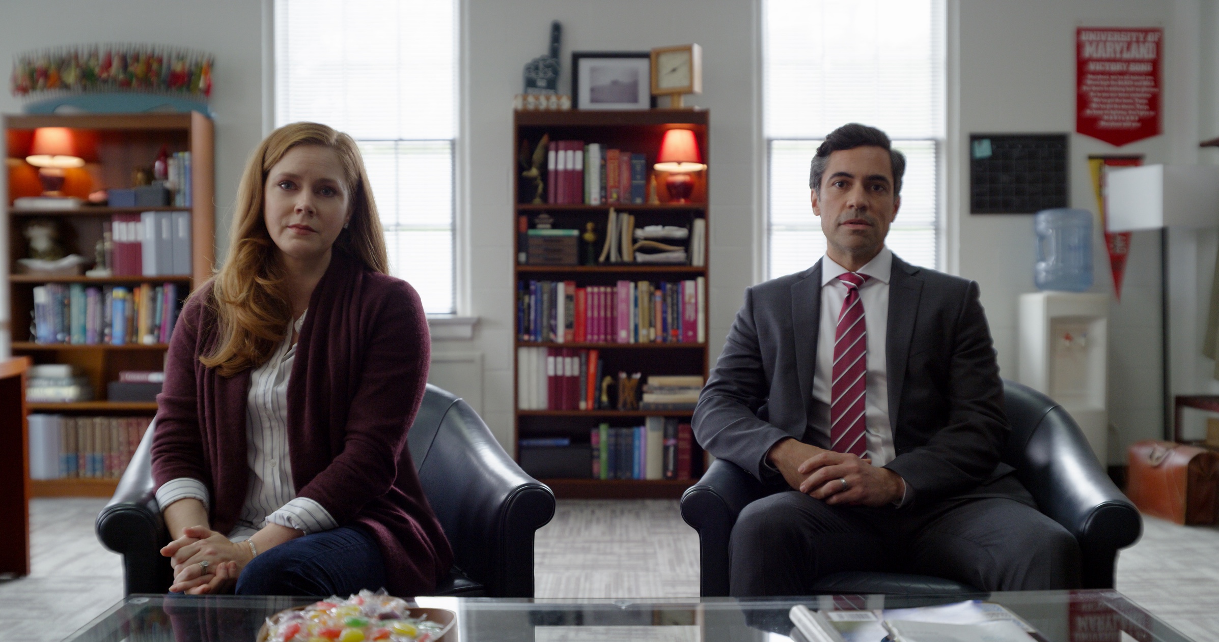 Amy Adams and Danny Pino in Dear Evan Hansen (2021 movie)
