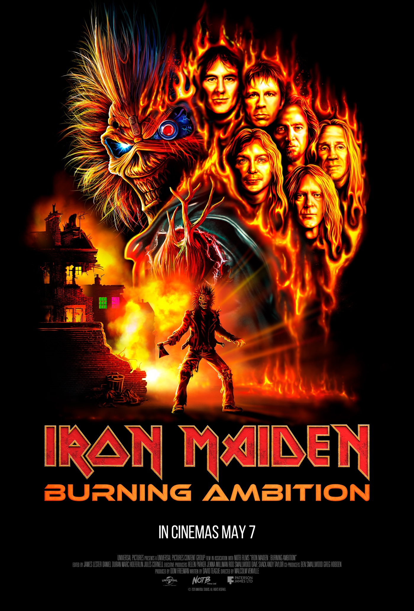 Poster for Iron Maiden: Burning Ambition