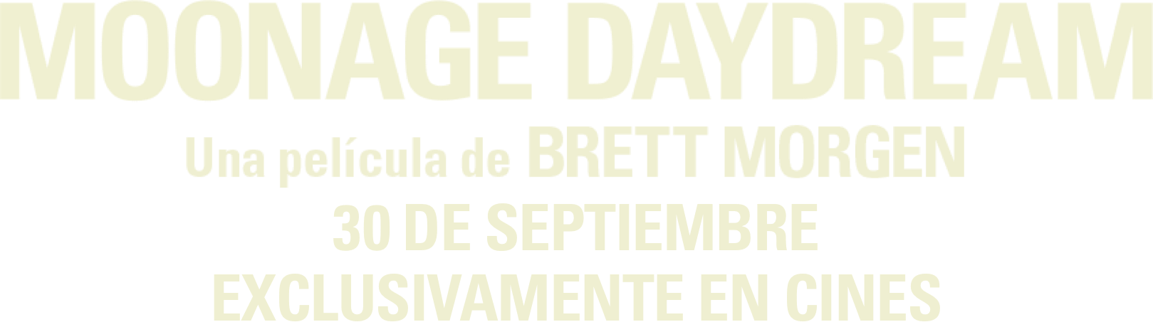 Título o logotipo de MOONAGE DAYDREAM