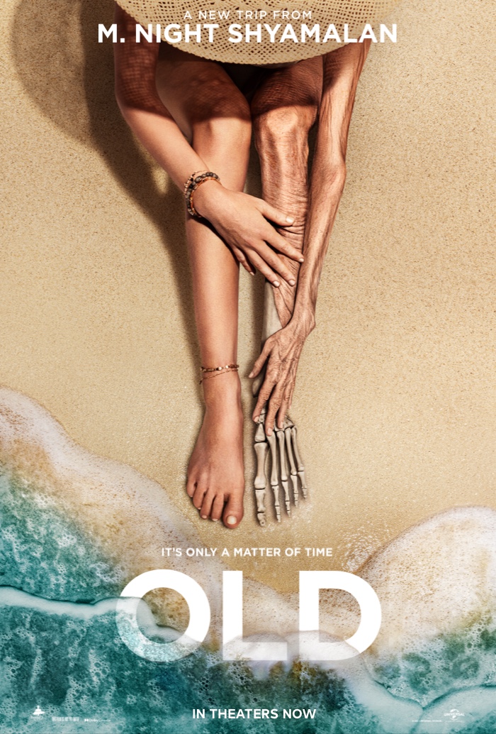 Poster for Old. Movie in theaters July 23, 2021.