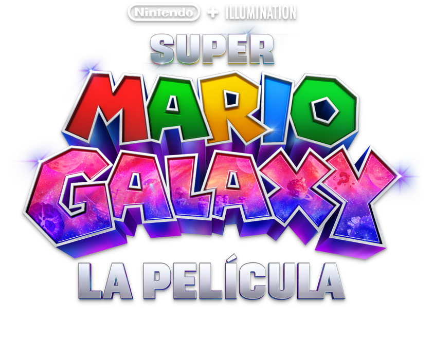 Título o logotipo de SUPER MARIO GALAXY, LA PELÍCULA
